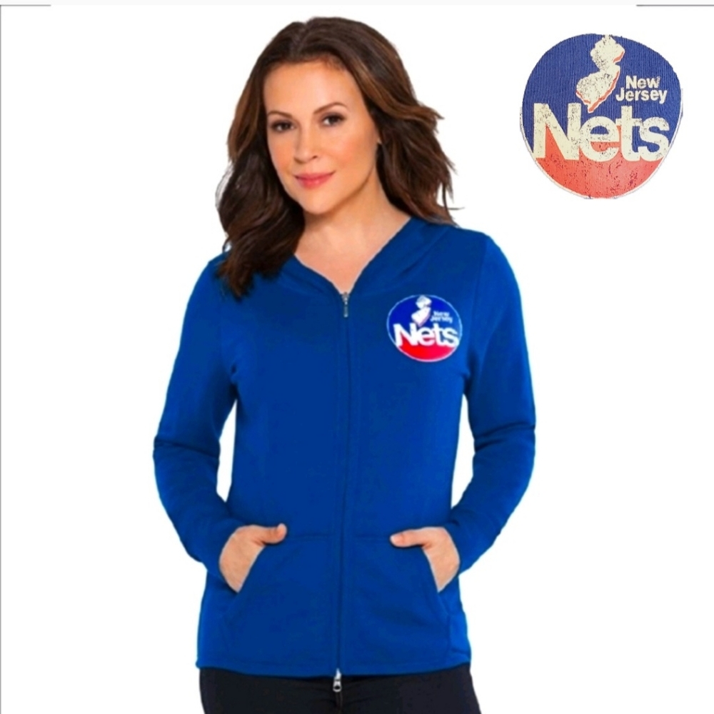 Official NBA New Jersey Nets Team Tackle Hoodie